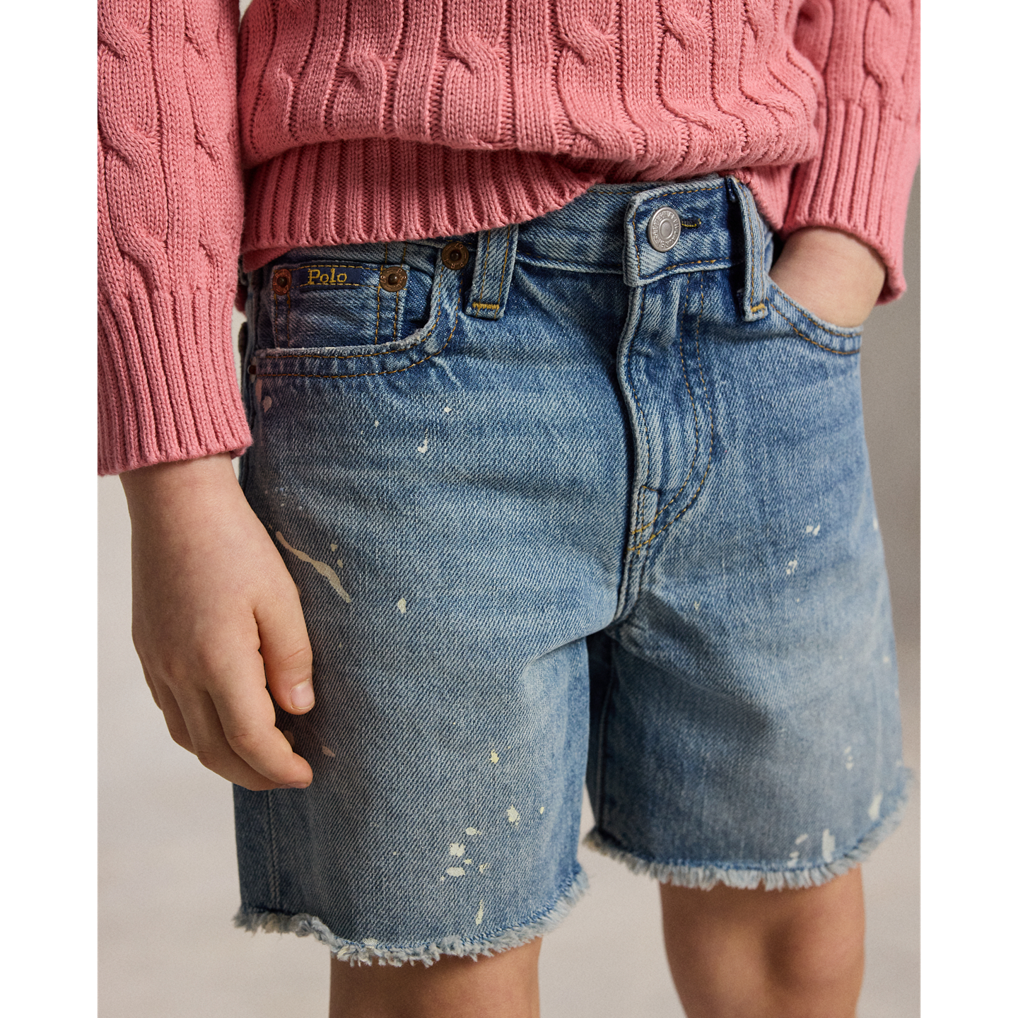 Шорты Ralph Lauren Lynwood Relaxed Fit Cutoff Short, цвет: Варёный — фото 2