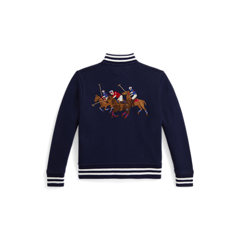 Детские куртки Ralph Lauren Triple-Pony Fleece Baseball Jacket