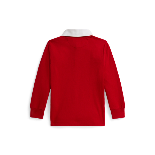 Down The Field Print Equestrian-Print Cotton Rugby Shirt Boys 2-7 2