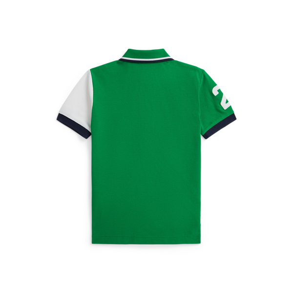 Cruise Green Polo Bear Cotton Mesh Polo Shirt Boys 2-7 2