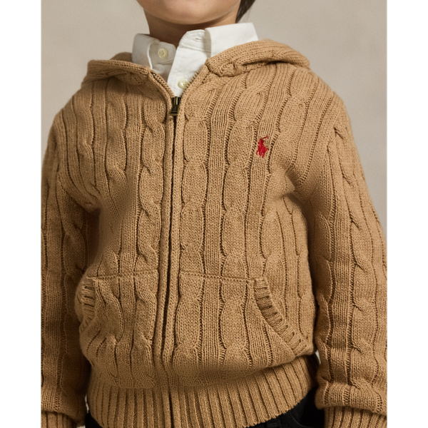 New Camel Melange Lunar New Year Cotton & Wool Zipped Jumper Boys 2-7 5
