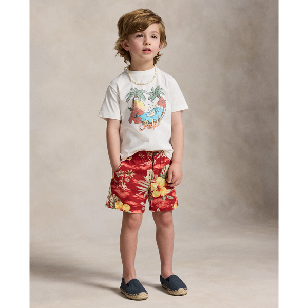 White Cotton Jersey Graphic Tee Boys 2-7 4