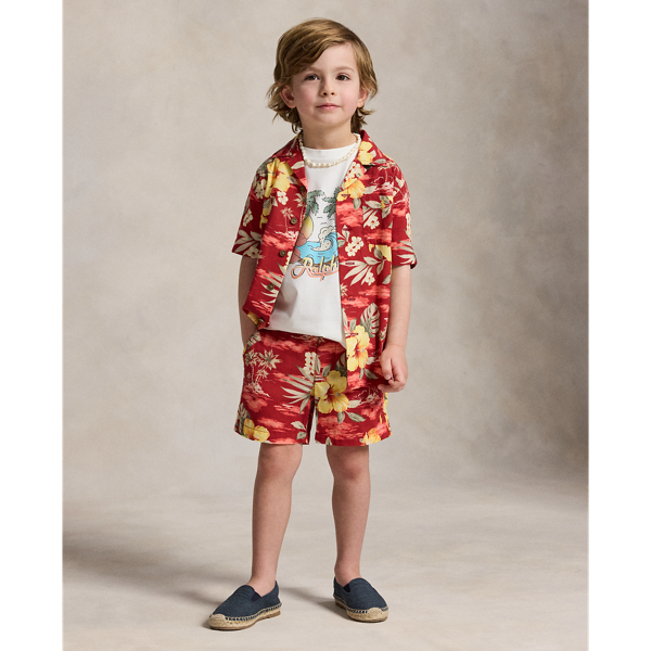 White Cotton Jersey Graphic Tee Boys 2-7 6