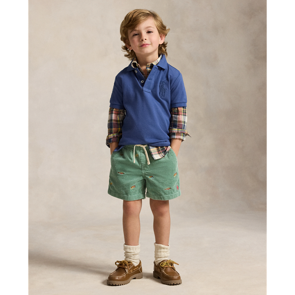 Old Royal Big Pony Paint-Print Mesh Polo Shirt Boys 2-7 4