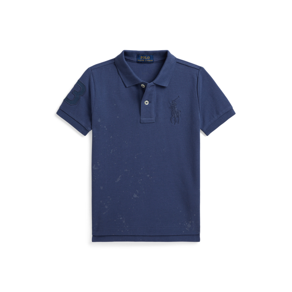 Old Royal Big Pony Paint-Print Mesh Polo Shirt Boys 2-7 1