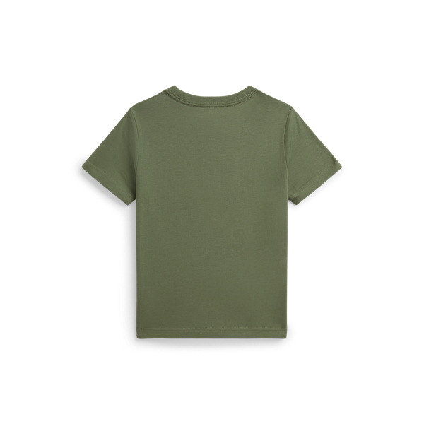 Cargo Green Madras-Logo Cotton Jersey Tee Boys 1.5-6 Years 2