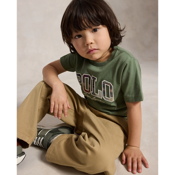 Cargo Green Madras-Logo Cotton Jersey Tee Boys 1.5-6 Years 5
