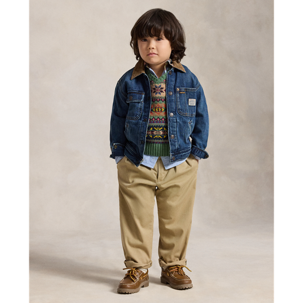 Pullunder mit Fair-Isle-Muster Boys 1.5-6 Years in Minze verblichen/Multi 4