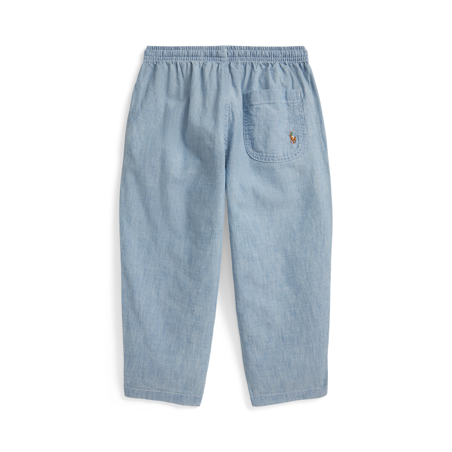 Детские брюки Ralph Lauren Big Fit Cotton Chambray, цвет: Шамбре — фото 1