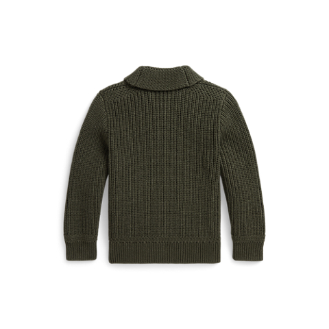 Детские кардиганы Ralph Lauren Textured Cotton Shawl Cardigan