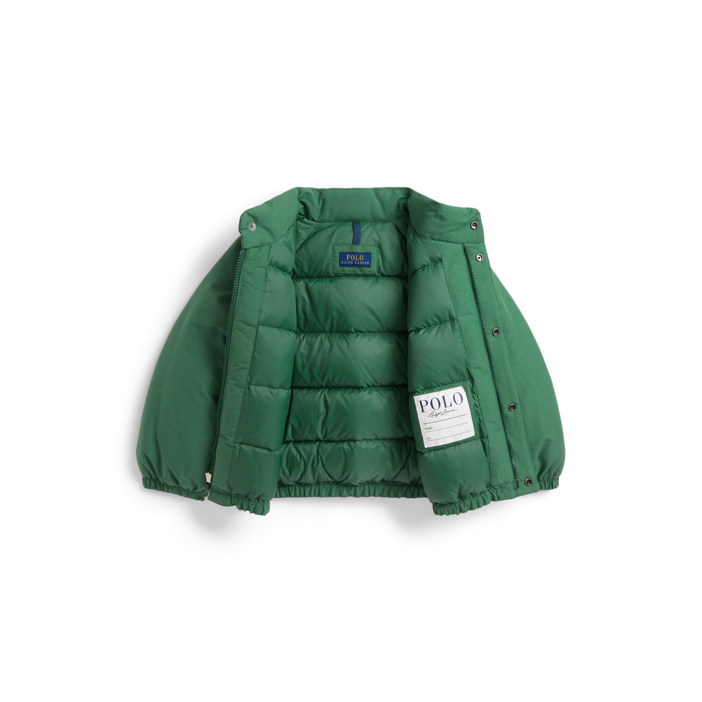 Детская куртка Ralph Lauren Down Mockneck, цвет: Зелёный — фото 5