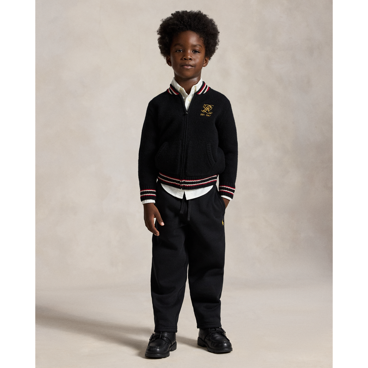 Брюки Ralph Lauren Fleece Sweatpant, цвет: Чёрный — фото 4