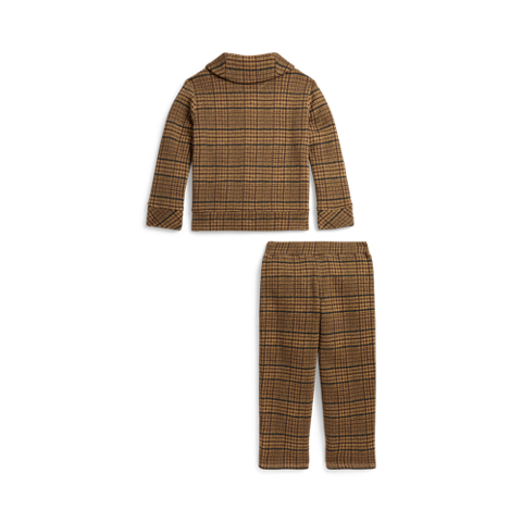 Ralph Lauren Polo Bear Tweed-Print Jacket & Pant