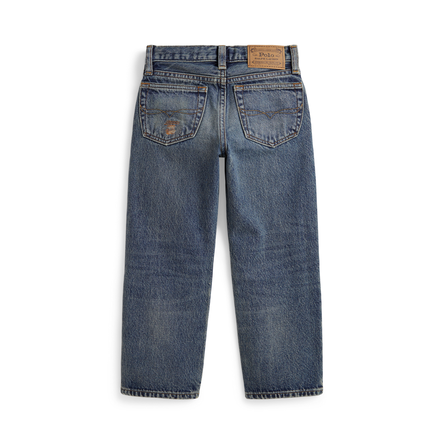 Детские джинсы Ralph Lauren Lynwood Relaxed Fit Distressed, цвет: Еловый — фото 1
