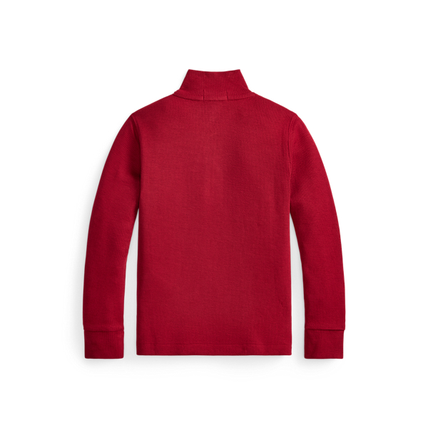 Eaton Red Estate-Rib Quarter-Zip Pullover Boys 2-7 2