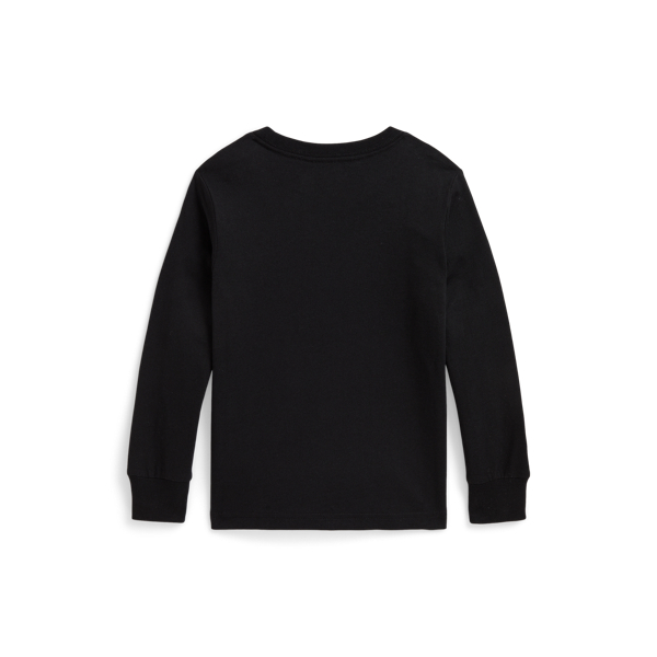 Polo Black Logo Cotton Long-Sleeve Tee Boys 2-7 2