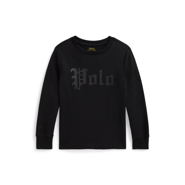 Polo Black Logo Cotton Long-Sleeve Tee Boys 2-7 1