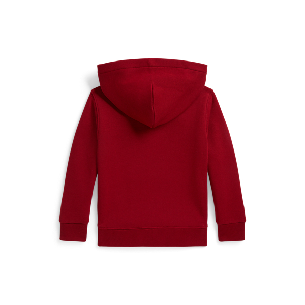Velvet-Logo Fleece Hoodie