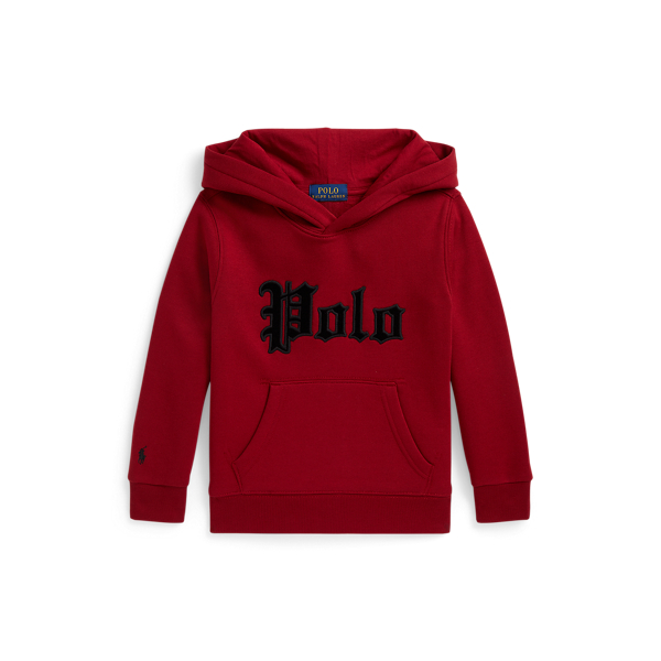 Velvet-Logo Fleece Hoodie