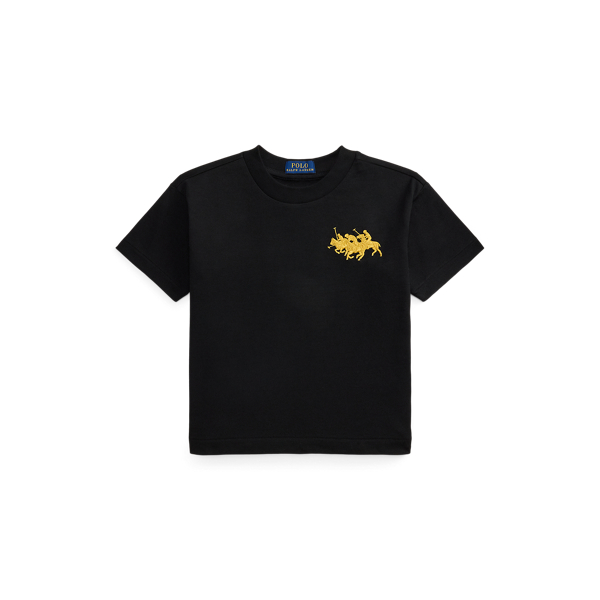 Big Fit Triple-Pony Cotton Tee