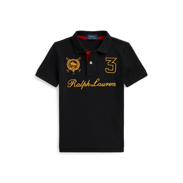 Double-Pony Cotton Mesh Polo Shirt