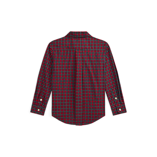 Plaid Cotton Poplin Shirt