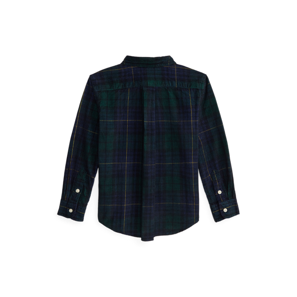 Plaid Cotton Corduroy Shirt