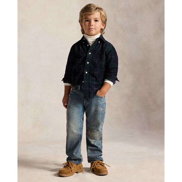 Plaid Cotton Corduroy Shirt