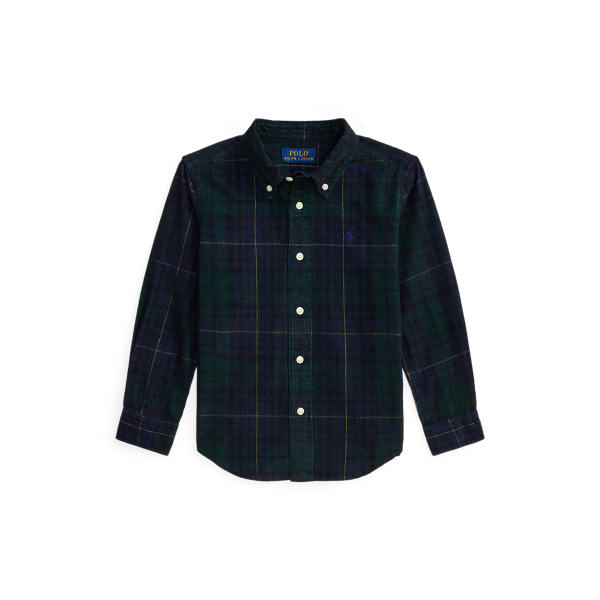Plaid Cotton Corduroy Shirt