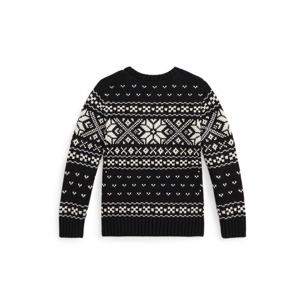 Pull motif flocon de neige en coton