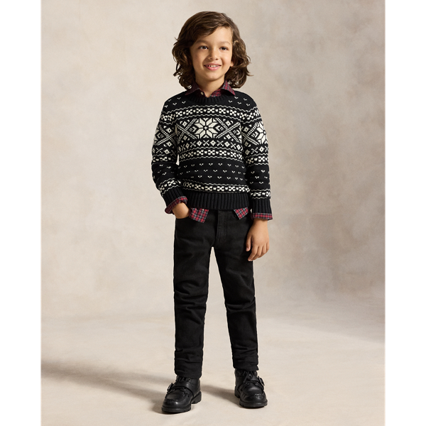 Pull motif flocon de neige en coton