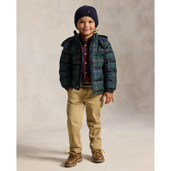 Plaid Poplin Shirt, Belt & Chino Pant