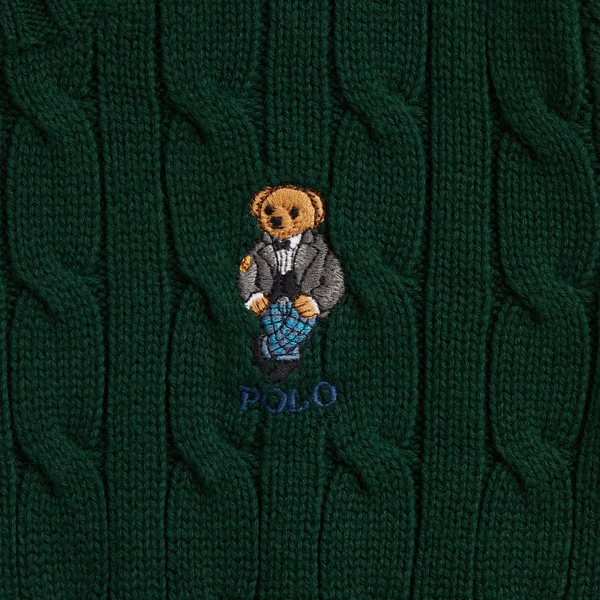 Polo ベア ケーブルニット コットン セーター