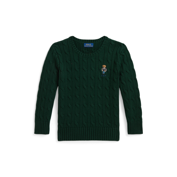 Polo ベア ケーブルニット コットン セーター