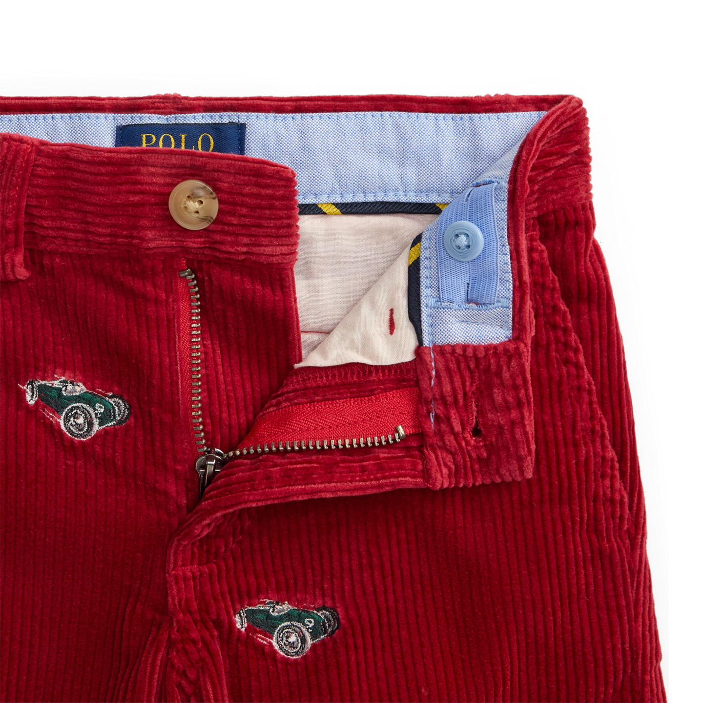Детские брюки Ralph Lauren Bedford Straight Fit Corduroy, цвет: Красный — фото 5