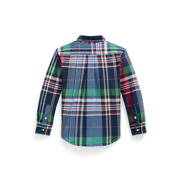 Plaid Cotton Oxford Shirt