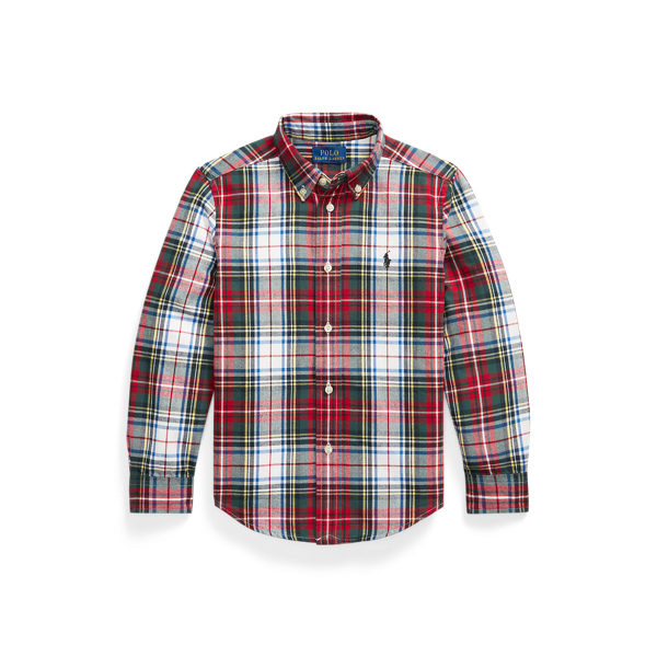 Plaid Brushed Cotton Oxford Shirt