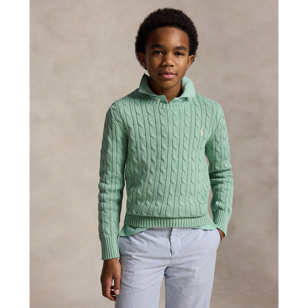 Cable-Knit Cotton Jumper