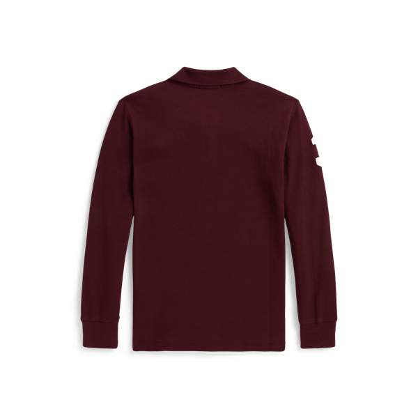 Big Pony Mesh Long-Sleeve Polo Shirt