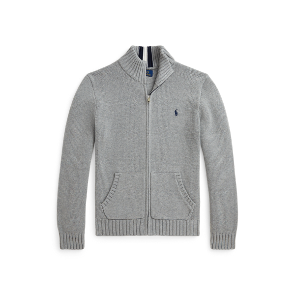 Cotton Full Zip Sweater