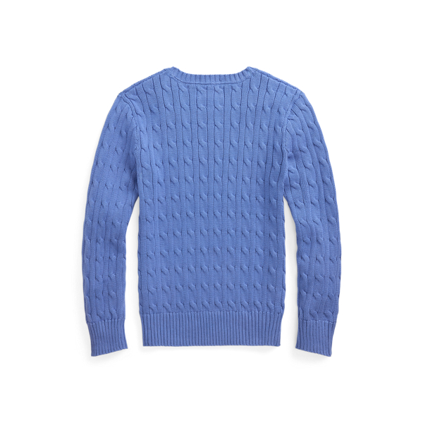 Baumwollpullover mit Zopfmuster Boys 6-14 Years in Harbor-Island-Blau 3