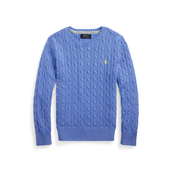 Baumwollpullover mit Zopfmuster Boys 6-14 Years in Harbor-Island-Blau 2