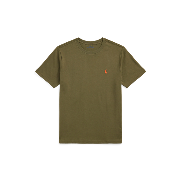 Canopy Olive Cotton Jersey Crewneck Tee Boys 8-20 1