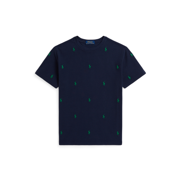 Refined Navy T-Shirt aus Baumwollpiqué mit Polo Pony Boys 6-14 Years 1