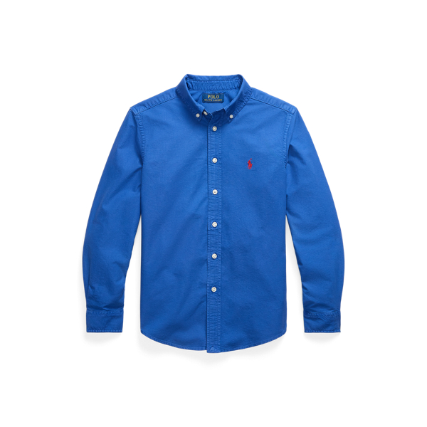Garment-Dyed Cotton Oxford Shirt