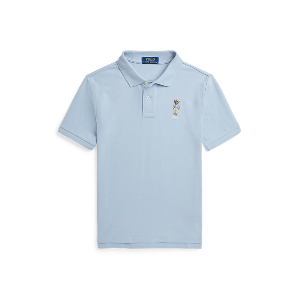 Polo Bear Cotton Mesh Polo Shirt