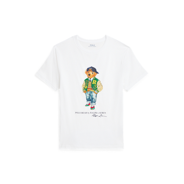 Boys White Designer T Shirts Ralph Lauren AD