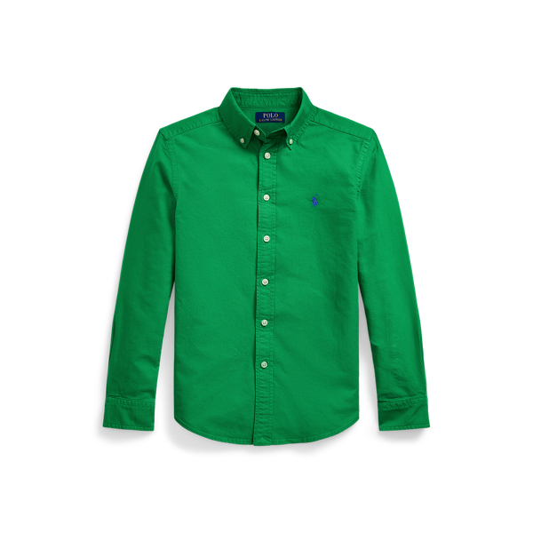 Garment-Dyed Cotton Oxford Shirt