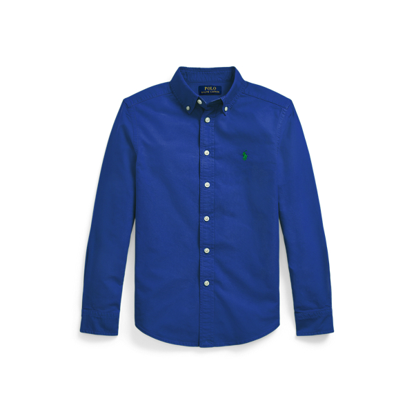 Garment-Dyed Cotton Oxford Shirt