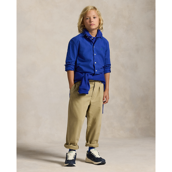 Garment-Dyed Cotton Oxford Shirt